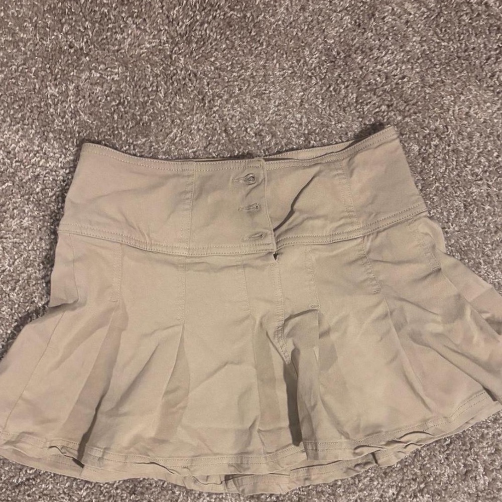 Vanilla Star Beige Mini Skirt